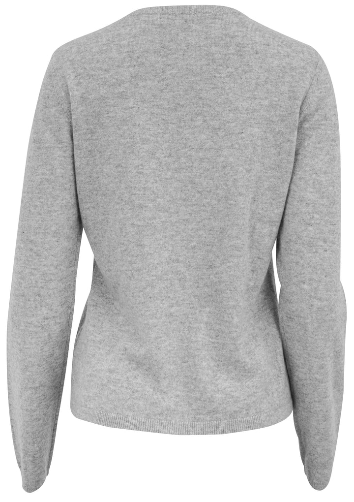 Organic by John Patrick Cashmere Cardigan in Light Grey