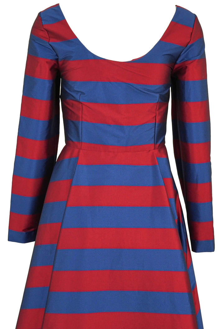 Bernadette Belucci Dress in Deep Red/Royal Blue - Discounts on Bernadette at UAL