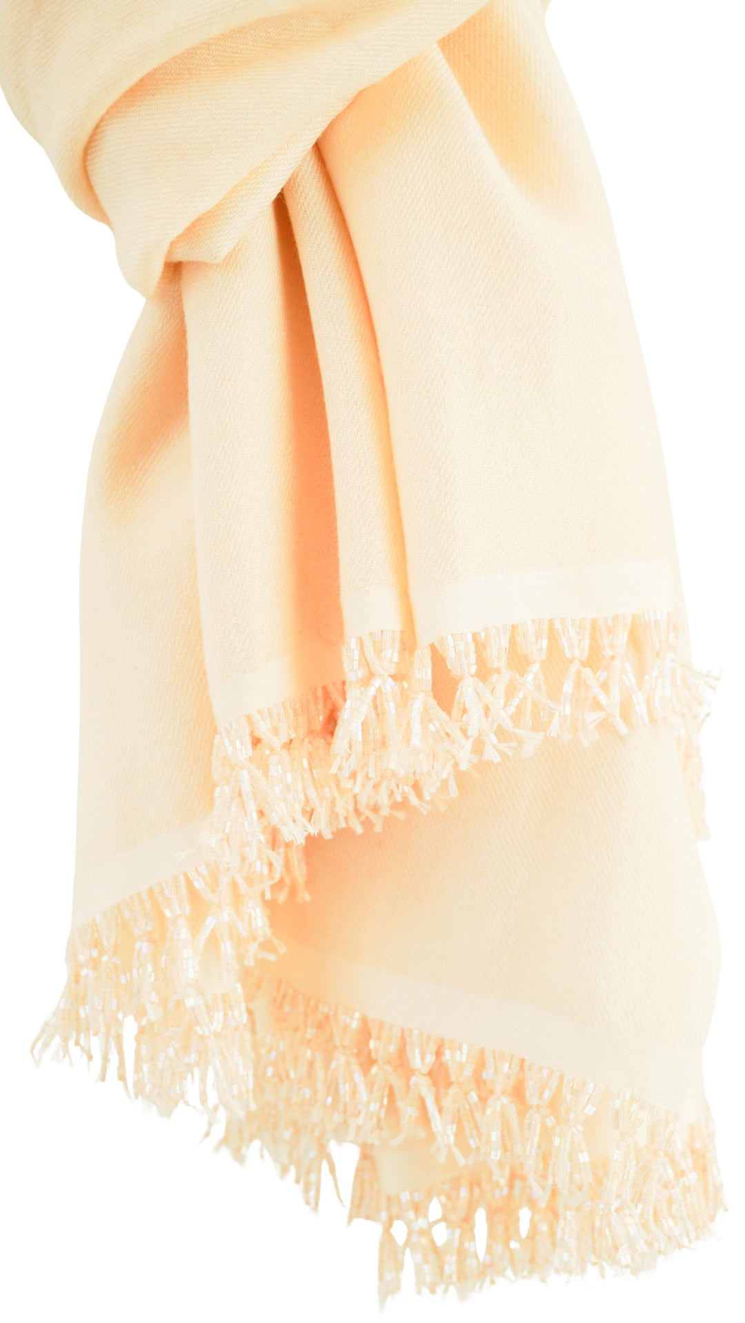 Bajra Cashmere Blend Scarf in Light Peach