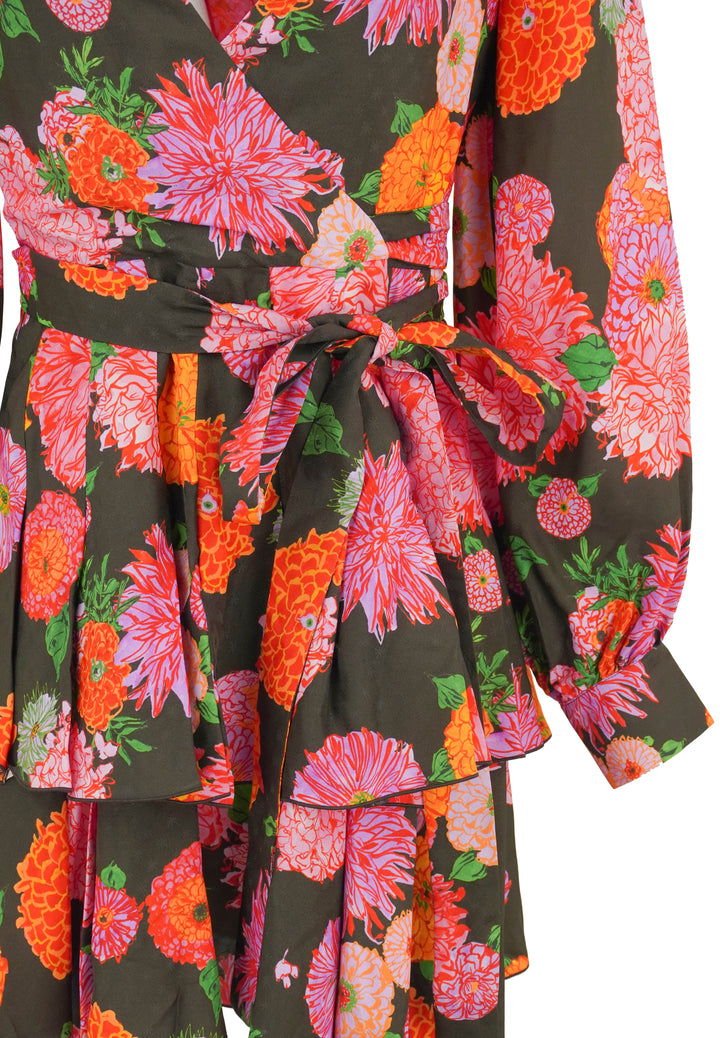 La DoubleJ. That's A Wrap! Dress in Pink/Brown - Discounts on La DoubleJ. at UAL