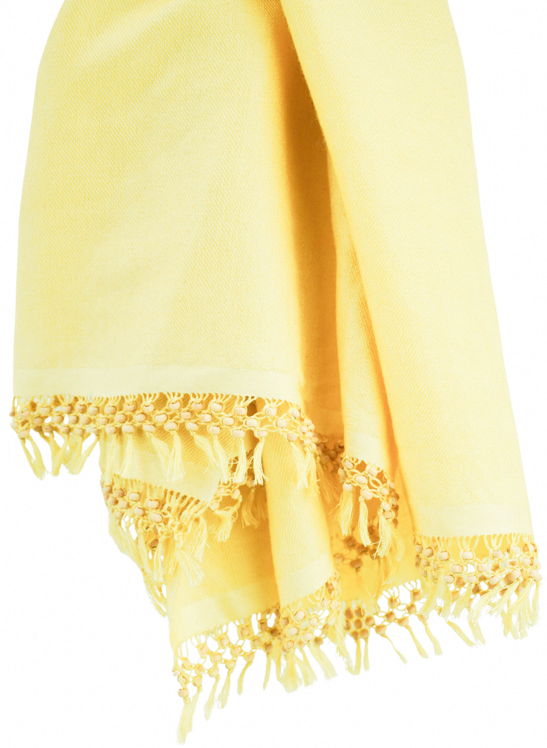 Bajra Cashmere Blend Scarf in Light Yellow