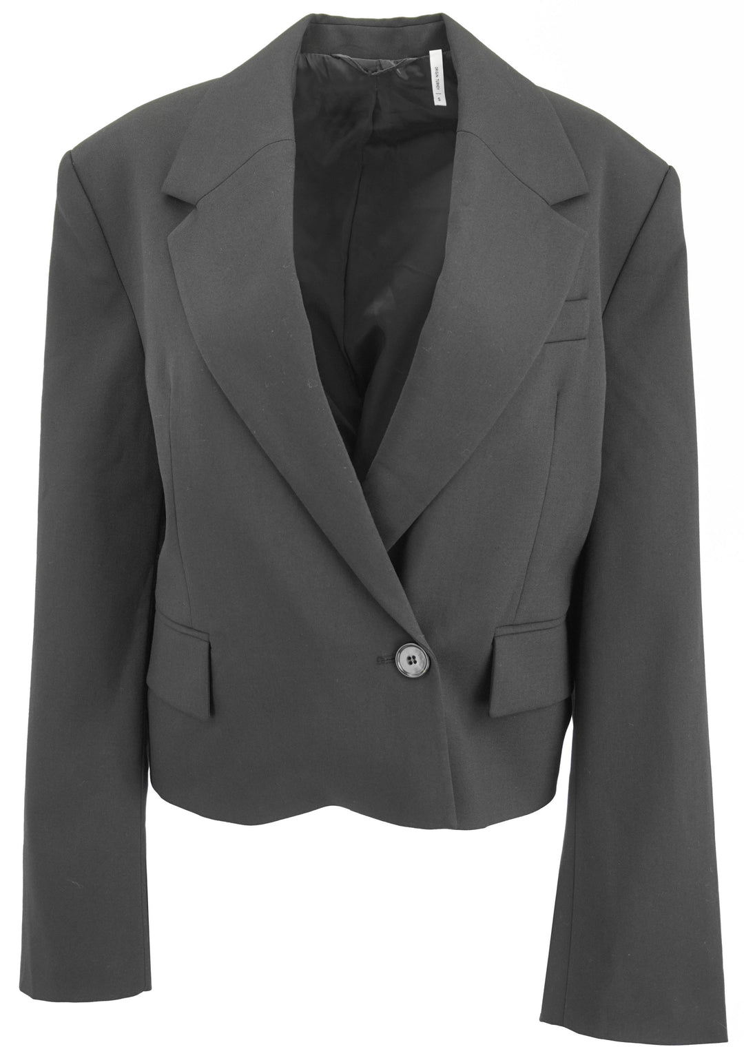 Agolde Callie Cropped Blazer in Black