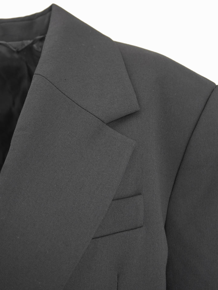 Agolde Callie Cropped Blazer in Black