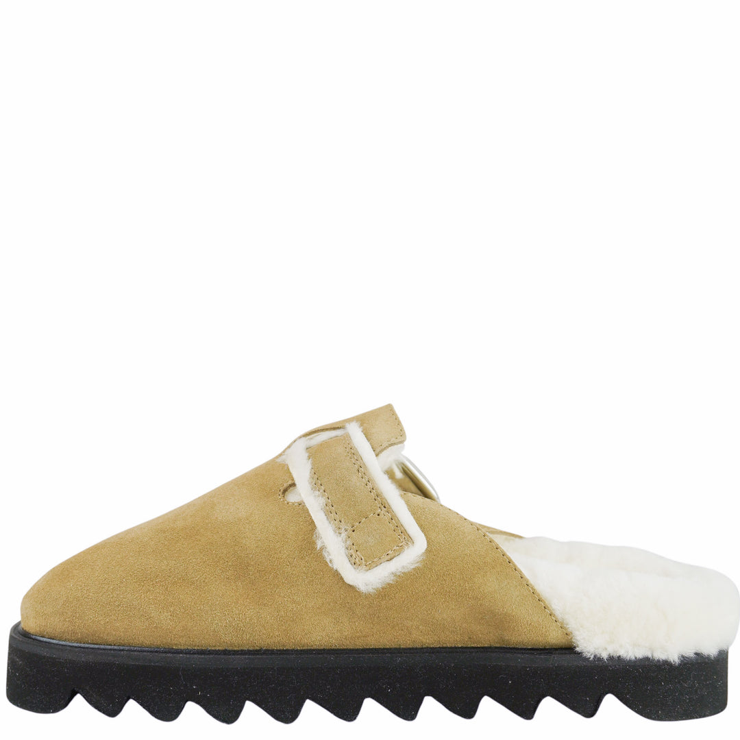 IRO Bracci Leather Mules in Tan/Cream - Discounts on IRO at UAL