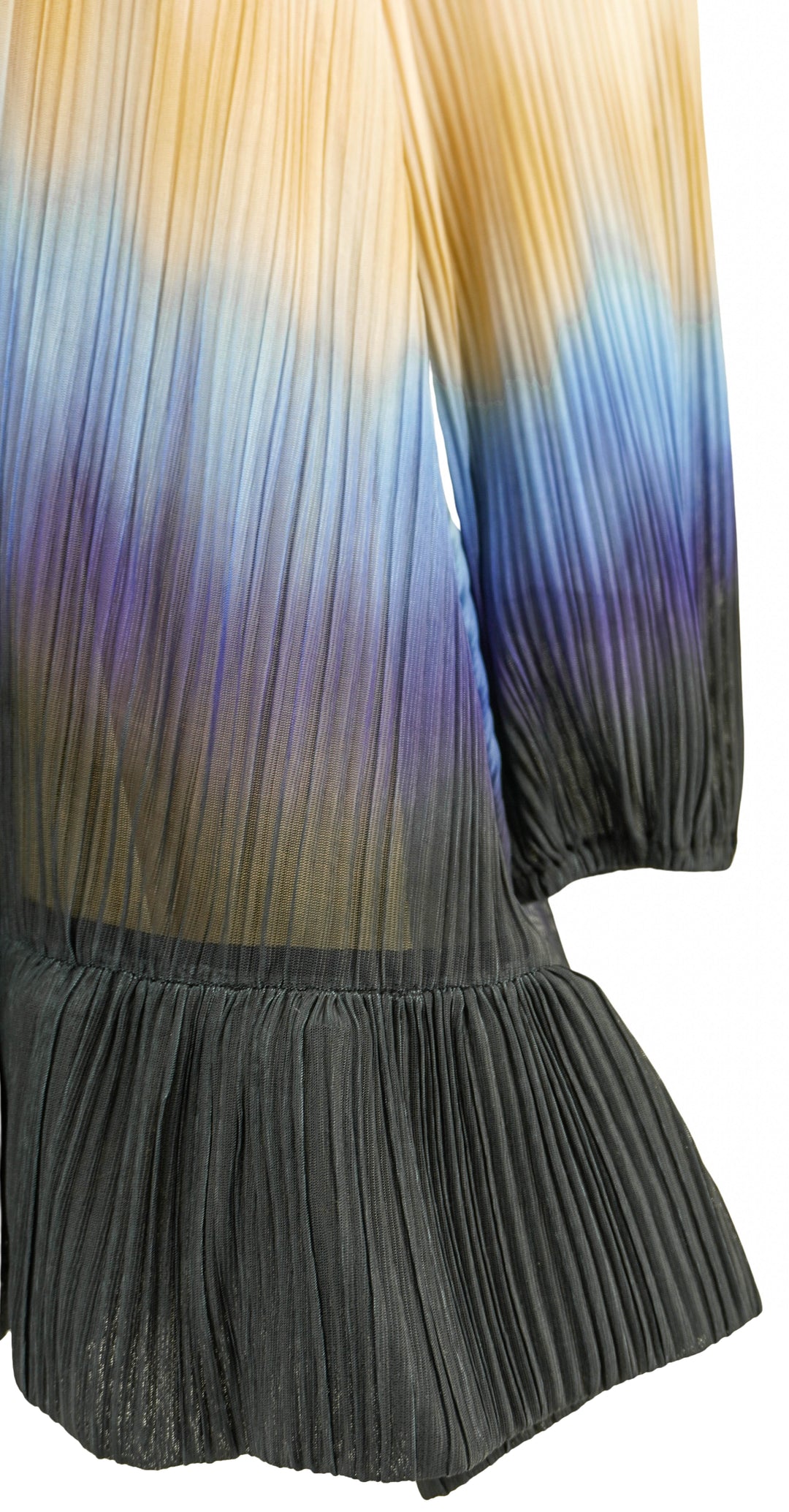 Simkhai Adasia Ombré Plissé Mini Dress in Sky - Discounts on Jonathan Simkhai at UAL
