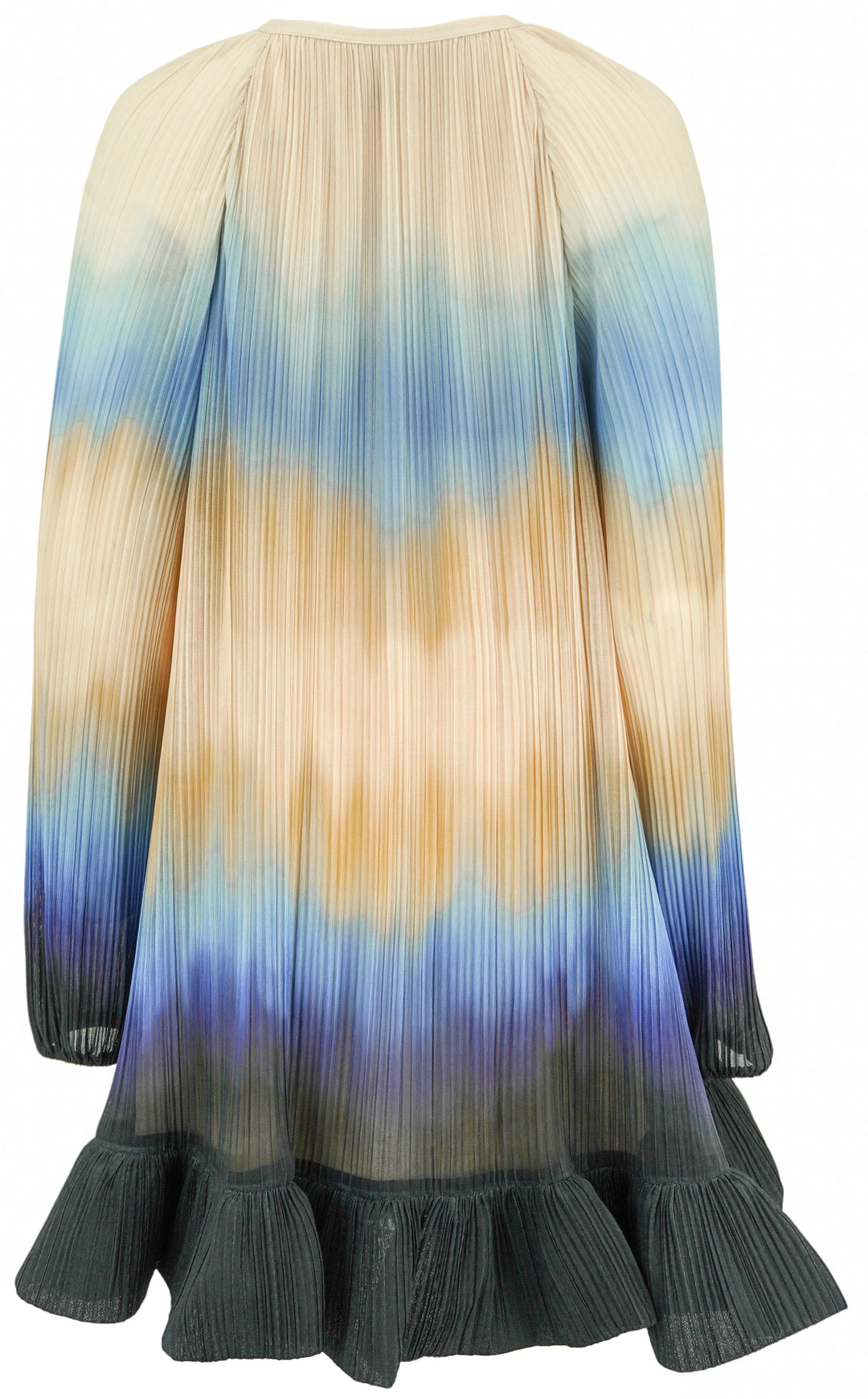Simkhai Adasia Ombré Plissé Mini Dress in Sky - Discounts on Jonathan Simkhai at UAL