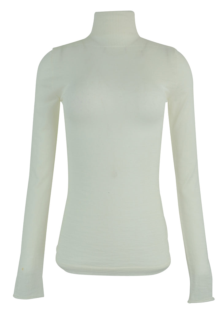 Marni Wool Turtleneck in Cream - Discounts on MARNI at UAL