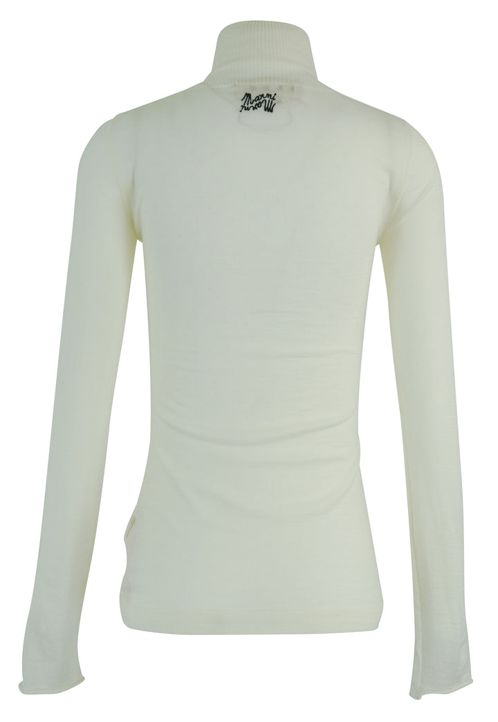 Marni Wool Turtleneck in Cream - Discounts on MARNI at UAL