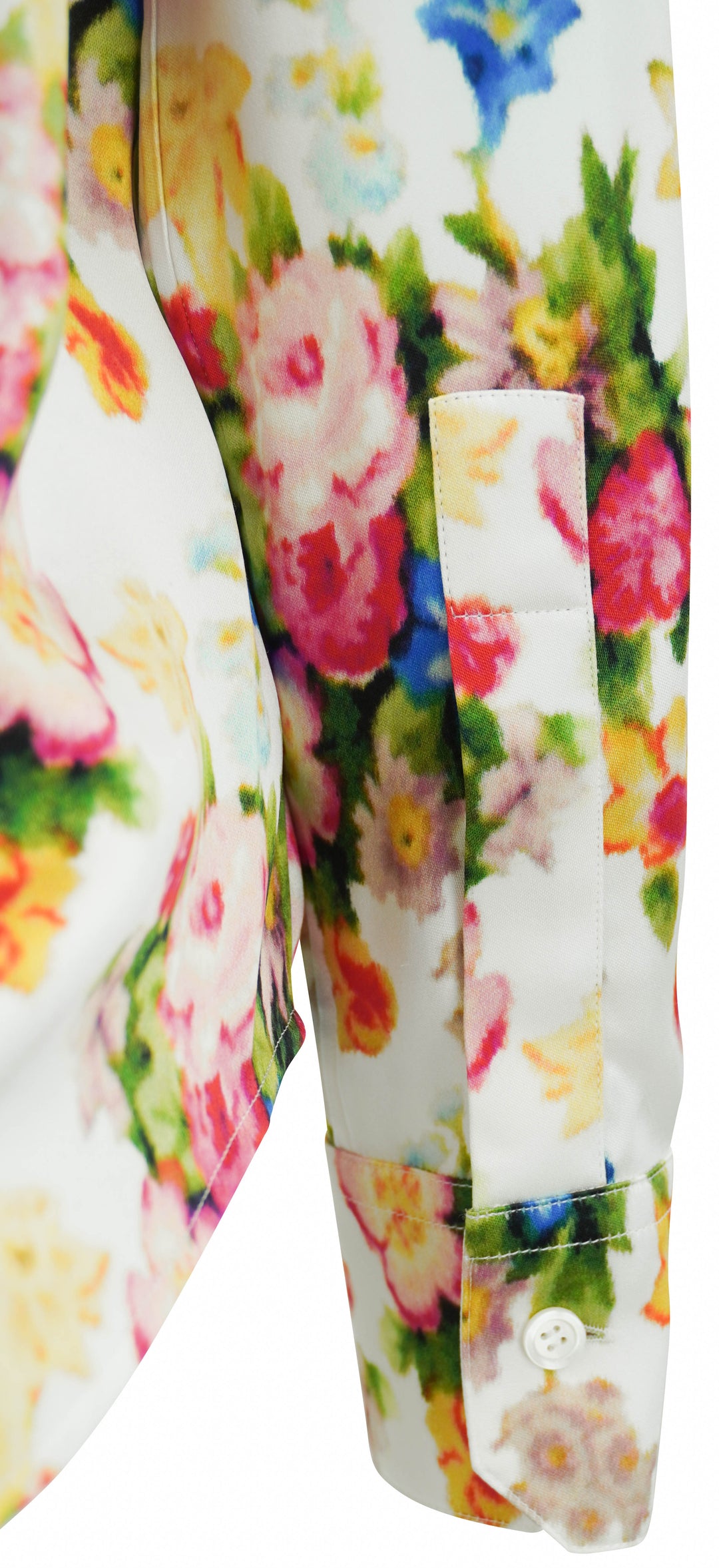 LOEWE Silk Floral Blouse in Multi - Discounts on LOEWE at UAL