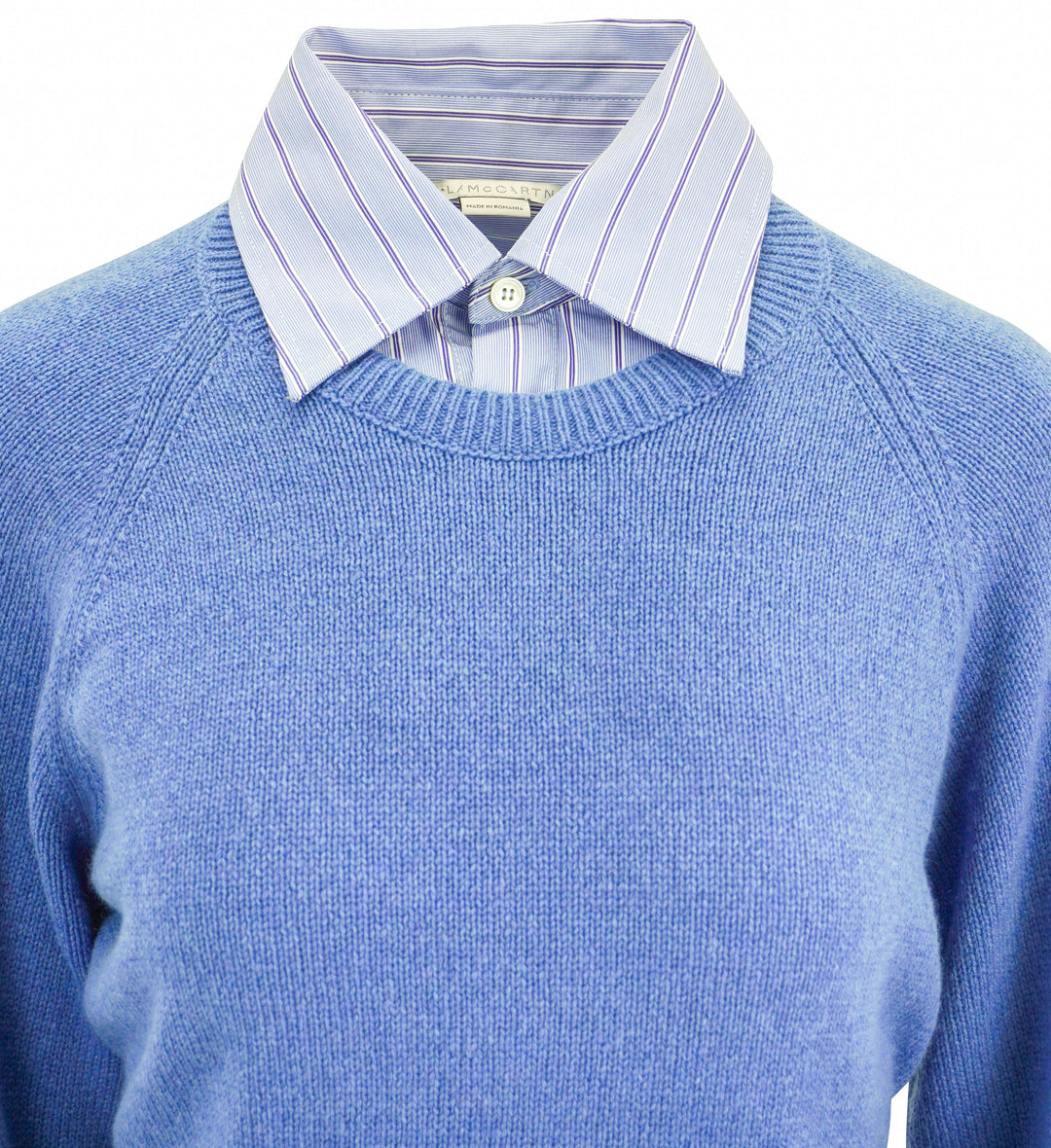 Stella McCartney Knit and Shirt Jumper in Blue - Discounts on Stella McCartney at UAL