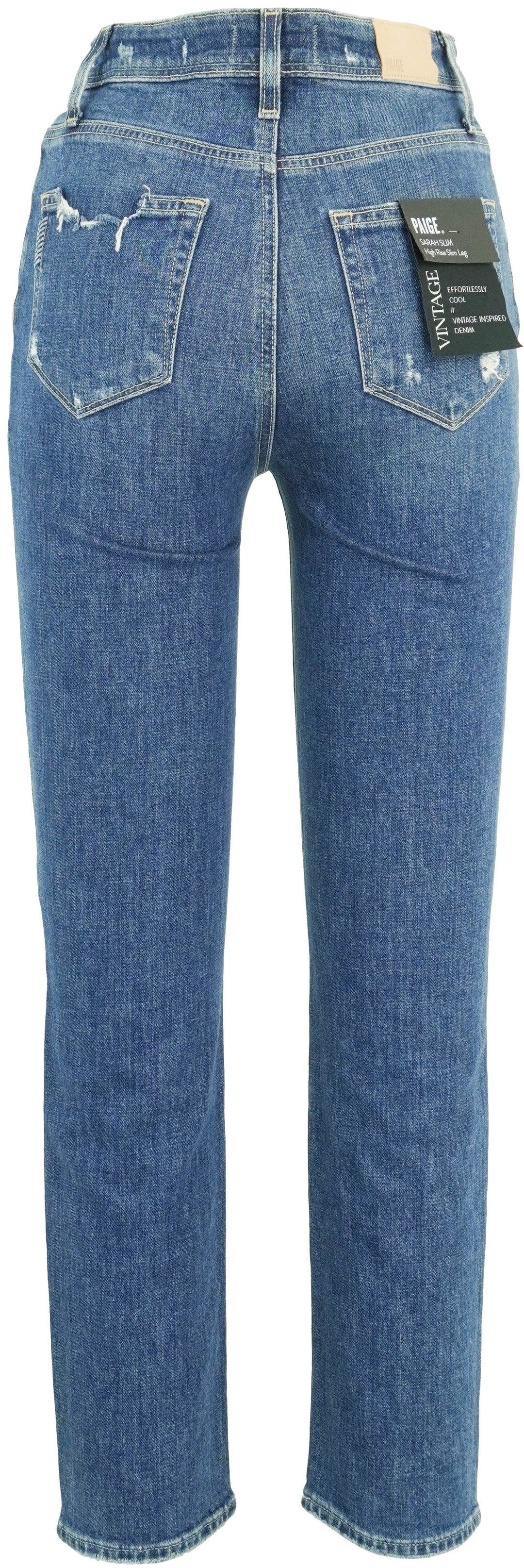 Paige Sarah Slim Jeans in Roadie Destructed - Discounts on PAIGE at UAL