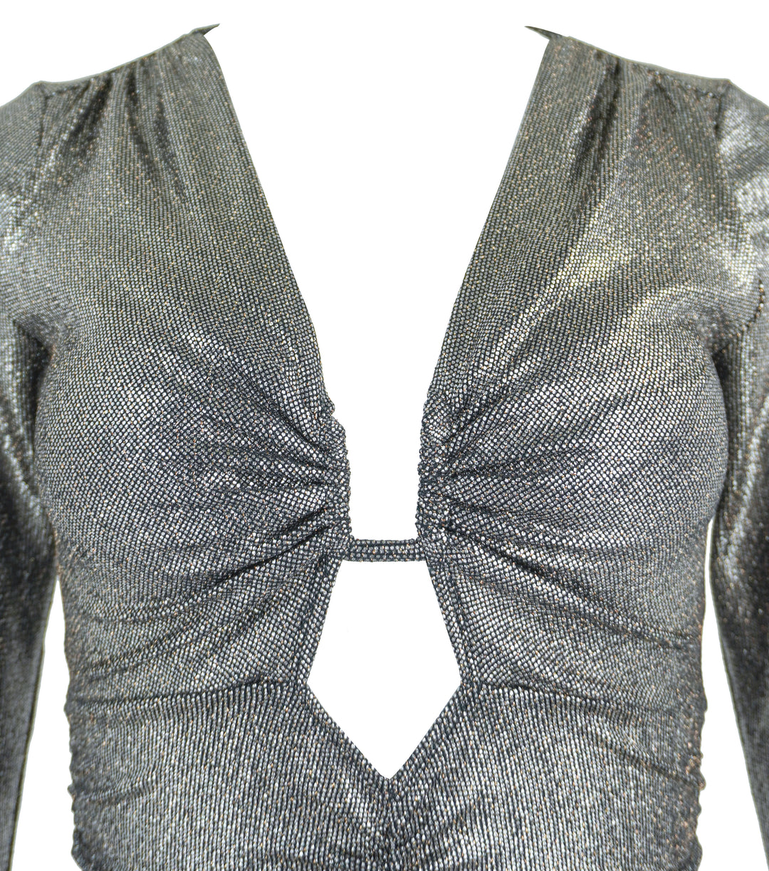 Isabel Marant Buffy Top in Metallic Black - Discounts on Isabel Marant at UAL