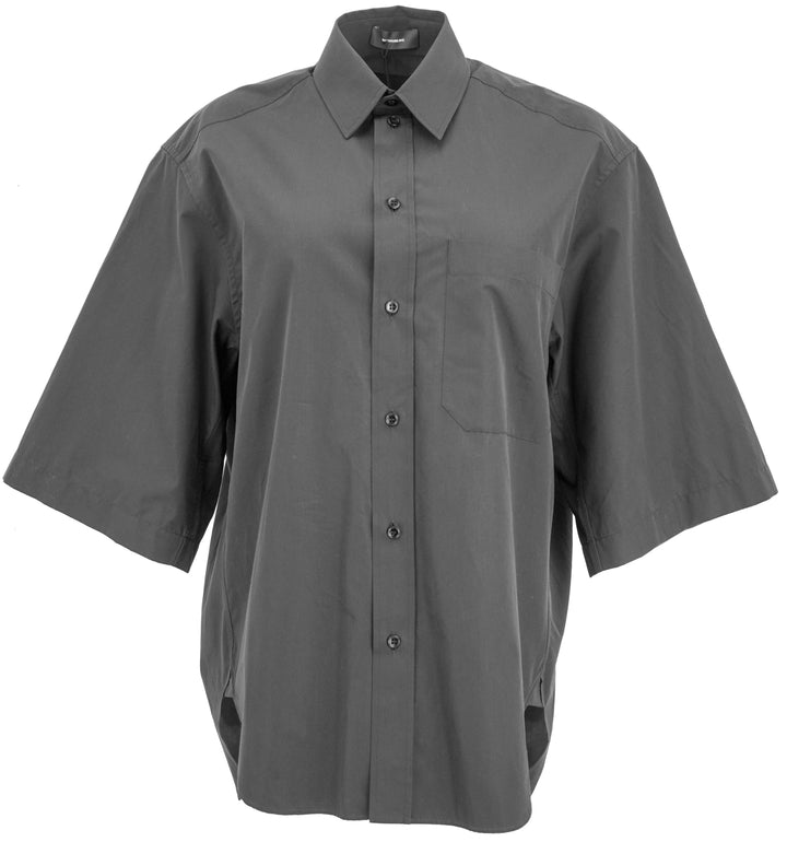 Wardrobe.NYC Oversized Short Sleeve Shirt in Black