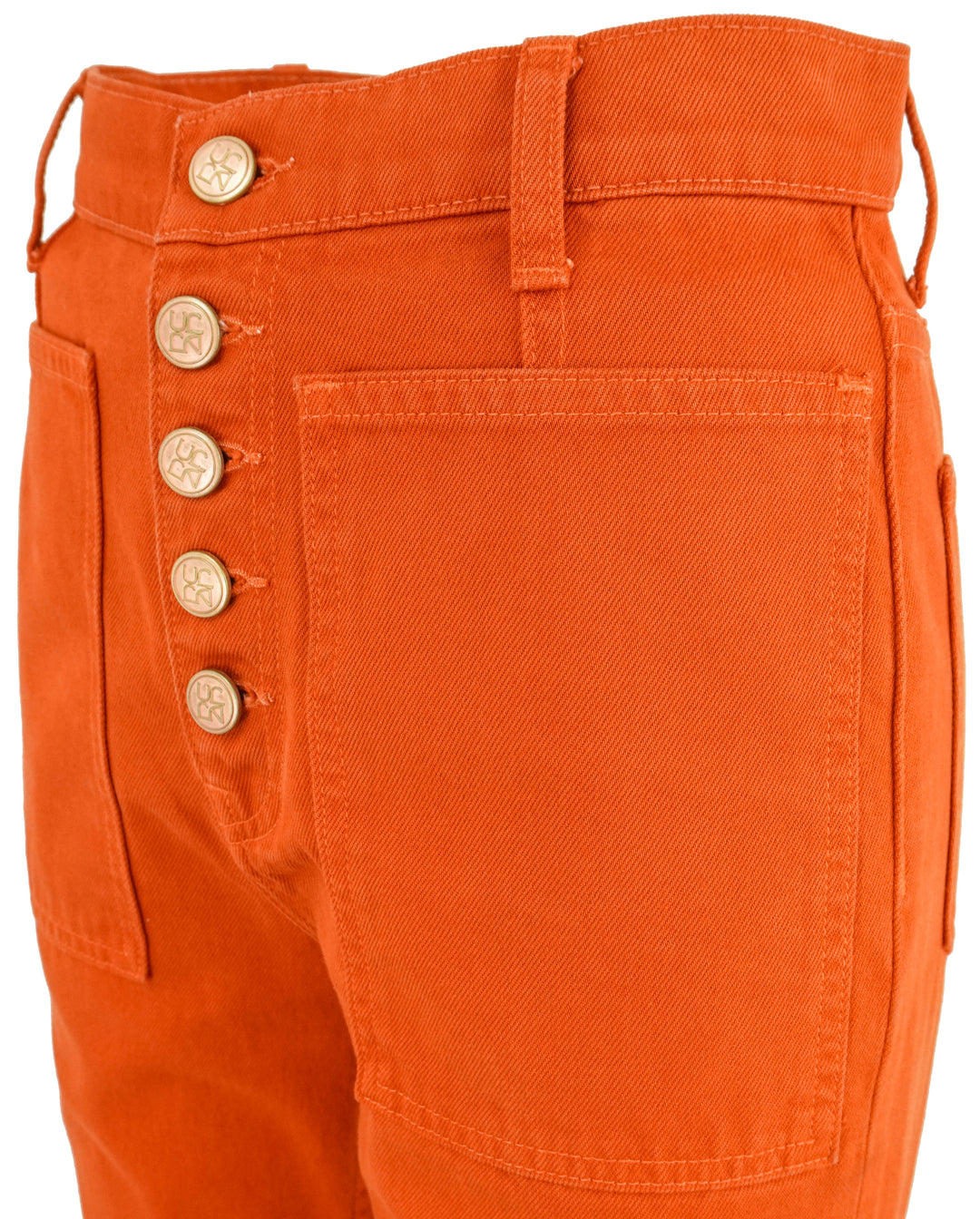 Ulla Johnson Lou Jeans in Orange - Discounts on Ulla Johnson at UAL