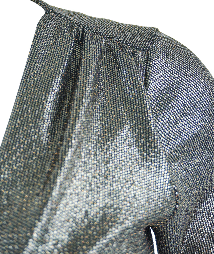 Isabel Marant Buffy Top in Metallic Black - Discounts on Isabel Marant at UAL