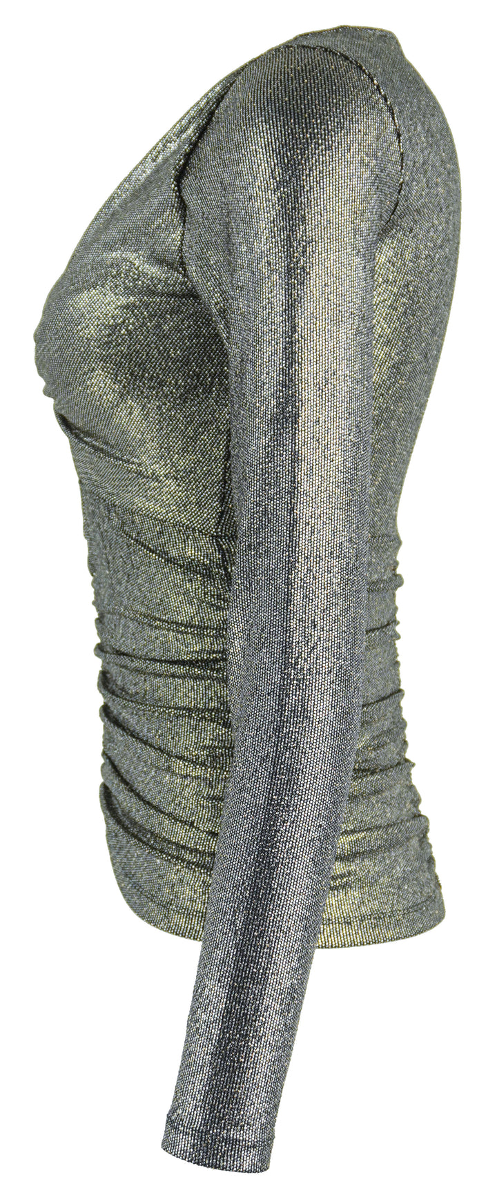 Isabel Marant Buffy Top in Metallic Black - Discounts on Isabel Marant at UAL