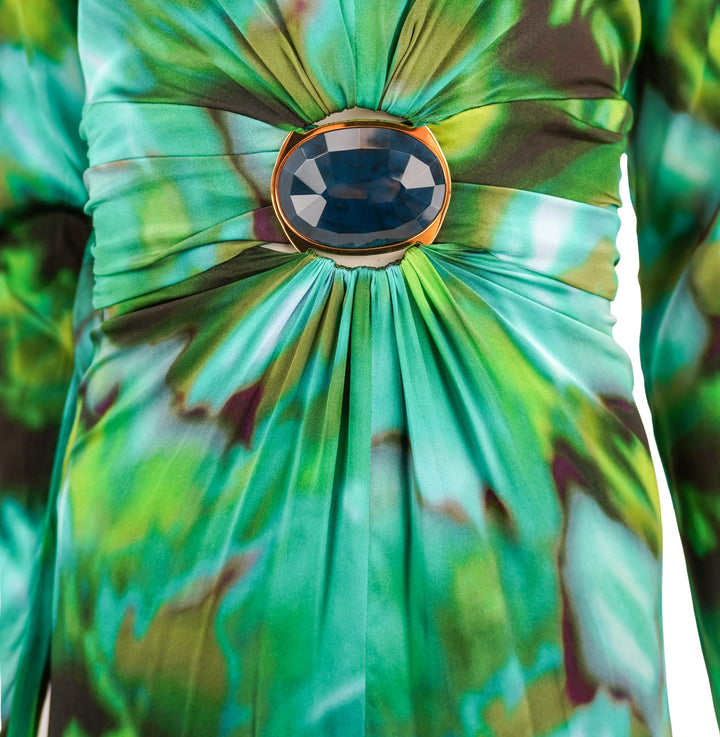 Silvia Tcherassi Zarina Dress in Juniper Green - Discounts on Silvia Tcherassi at UAL
