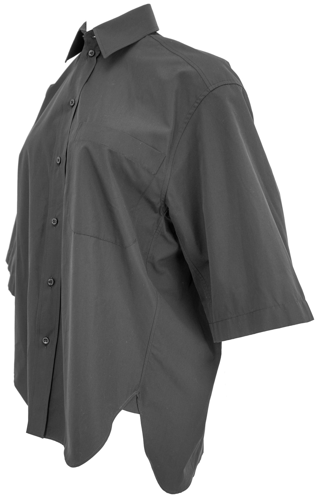 Wardrobe.NYC Oversized Short Sleeve Shirt in Black