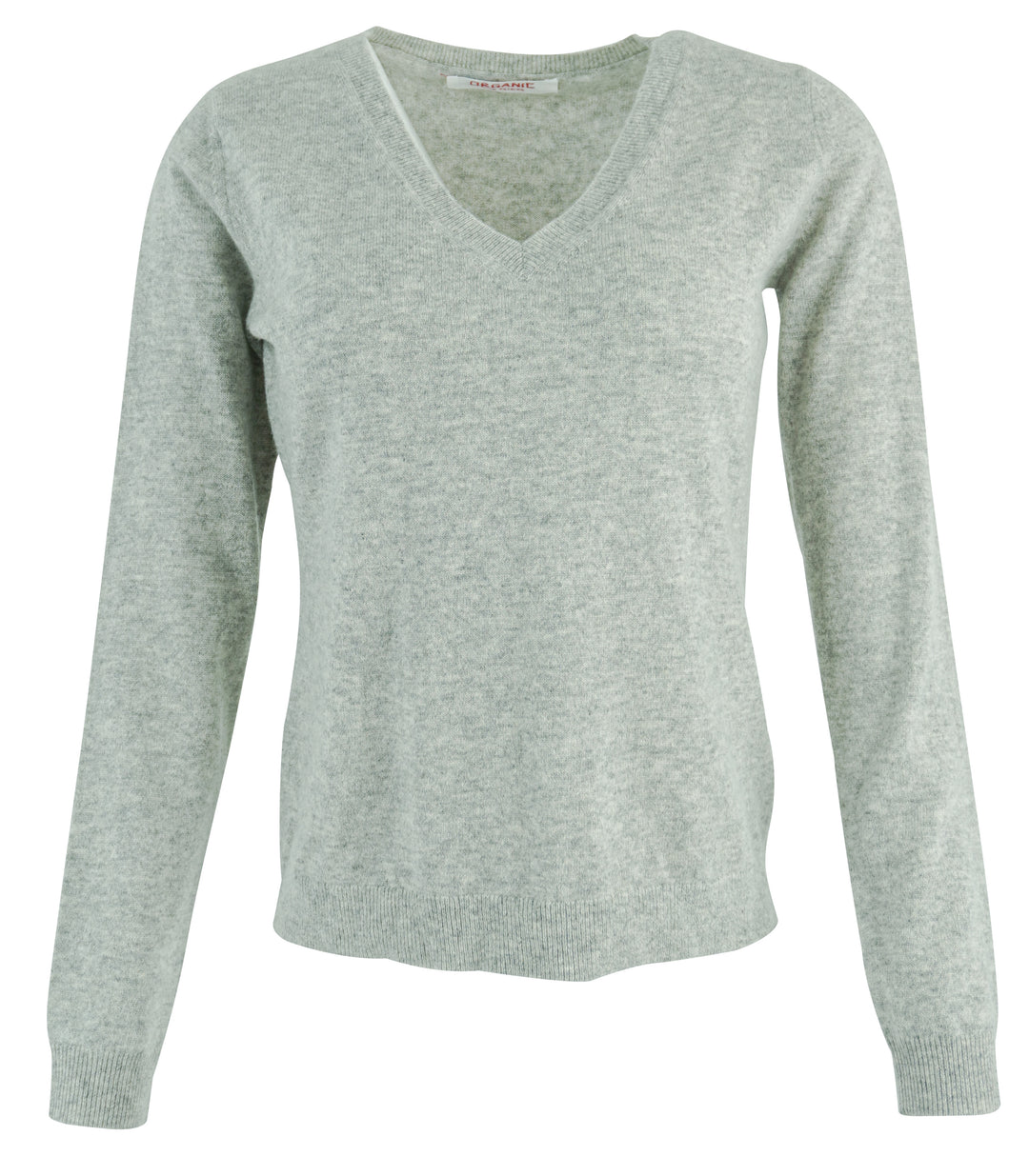 Organic by John Patrick V-Neck Sweater in Heather Grey - Discounts on Organic by John Patrick at UAL