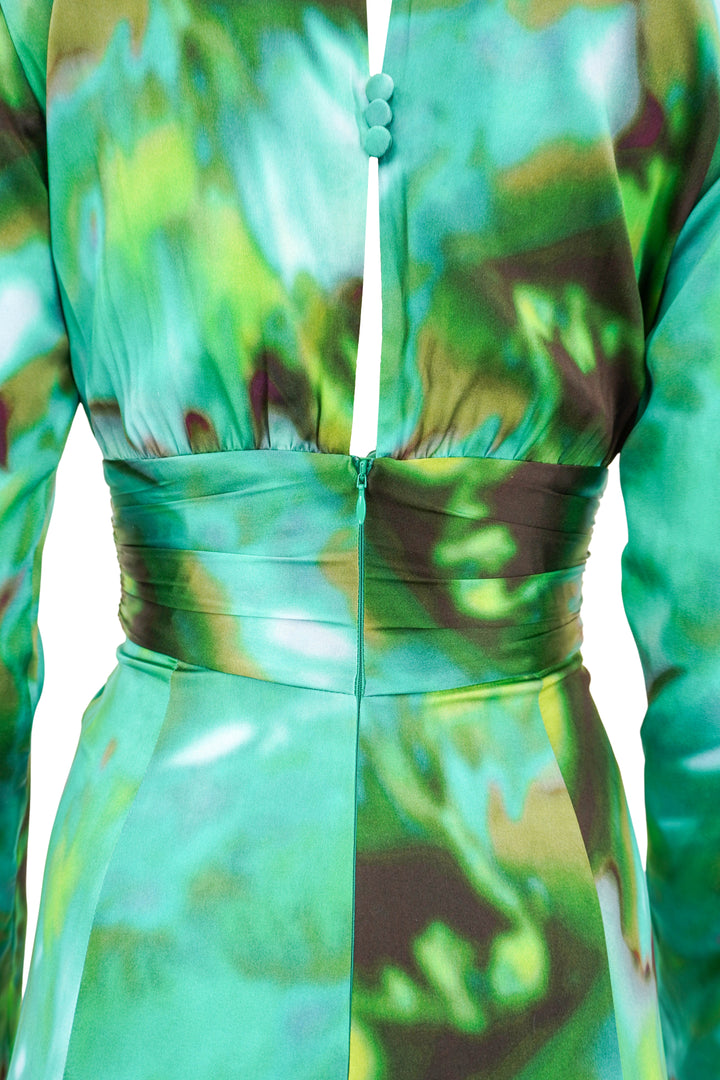 Silvia Tcherassi Zarina Dress in Juniper Green - Discounts on Silvia Tcherassi at UAL