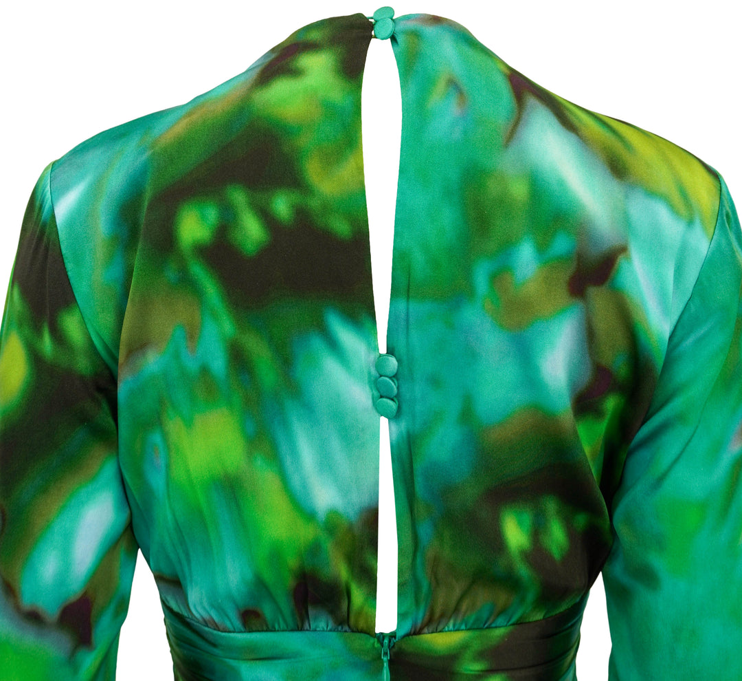 Silvia Tcherassi Zarina Dress in Juniper Green - Discounts on Silvia Tcherassi at UAL