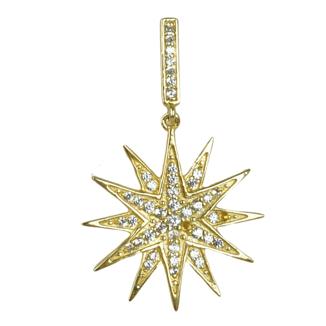 Ela Rae Starburst Earrings in Gold - Discounts on Ela Rae at UAL
