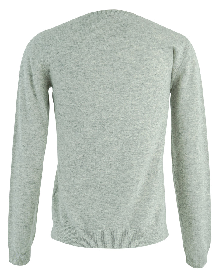 Organic by John Patrick V-Neck Sweater in Heather Grey - Discounts on Organic by John Patrick at UAL