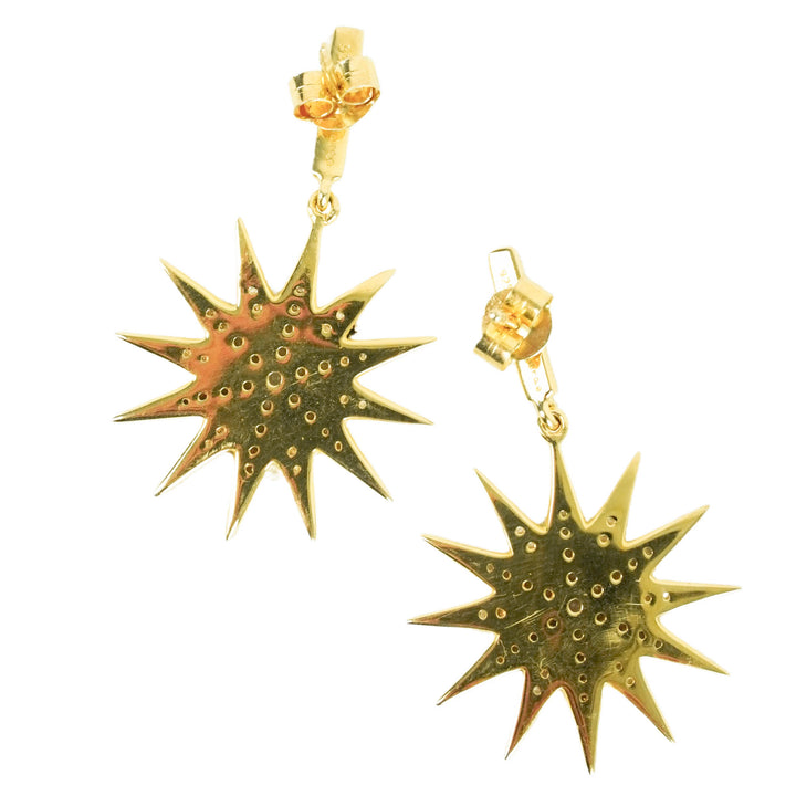 Ela Rae Starburst Earrings in Gold - Discounts on Ela Rae at UAL