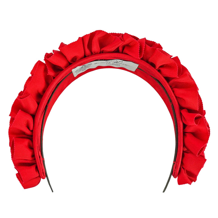 Rachel Trevor Morgan Ruched Grosgrain Ribbon Headband in Red - Discounts on Rachel Trevor Morgan at UAL