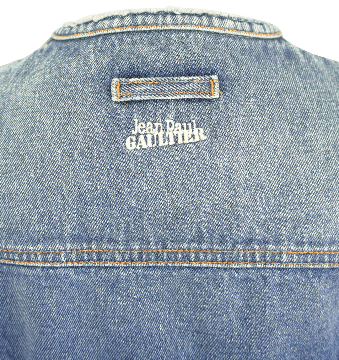 Jean Paul Gaultier The Belted Denim Jacket in Vintage Blue