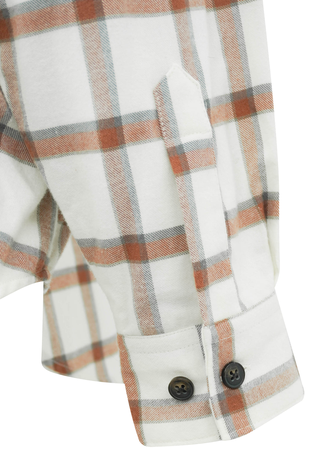 CLOSED Plaid Button-Up in Cream/Rust - Discounts on CLOSED at UAL