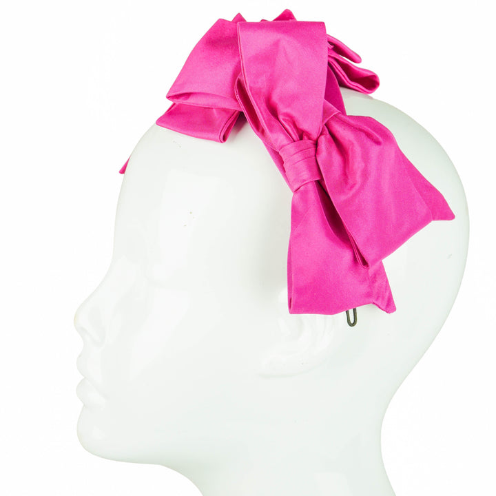 Rachel Trevor Morgan Silk Bow Headband in Pink - Discounts on Rachel Trevor Morgan at UAL
