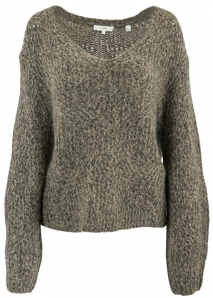 VINCE. Knit Sweater in Brown - Discounts on Vince. at UAL