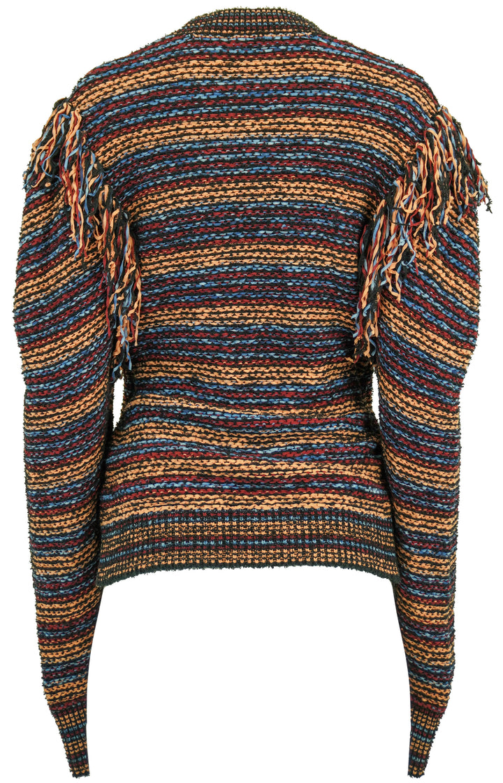 Ulla Johnson Arquette Fringe Sweater in Bergamot - Discounts on Ulla Johnson at UAL