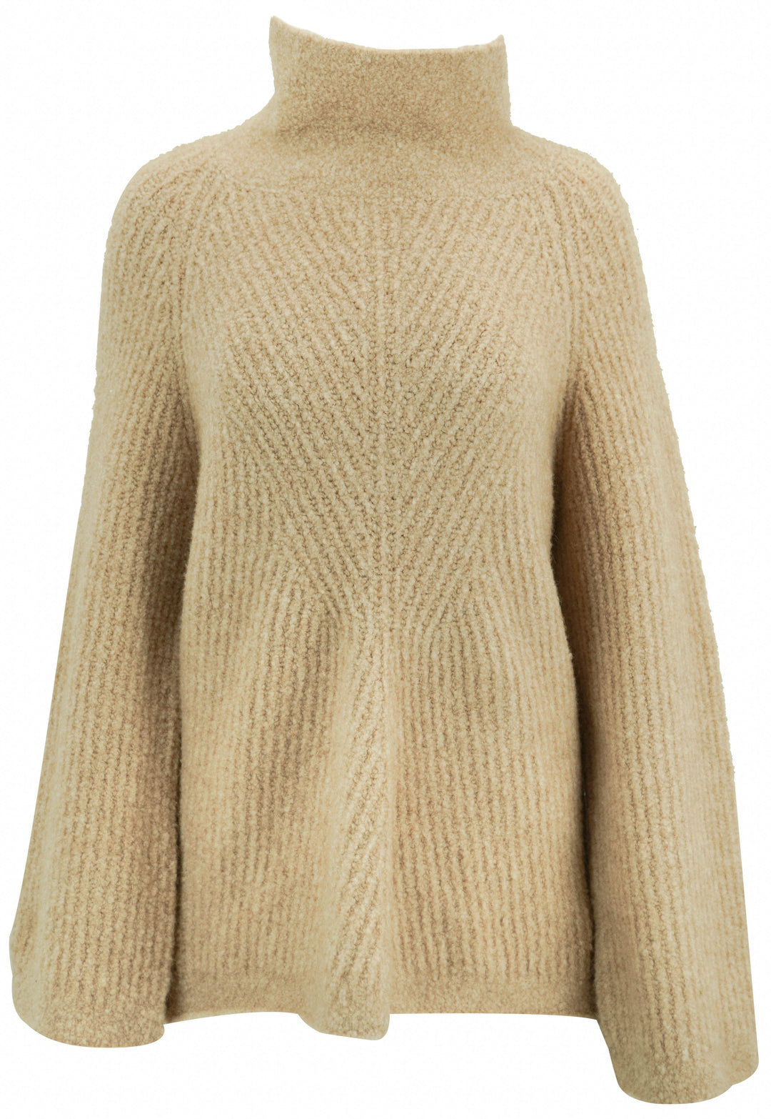 Theory Mock Neck Sweater in Light Beige - Discounts on Theory at UAL