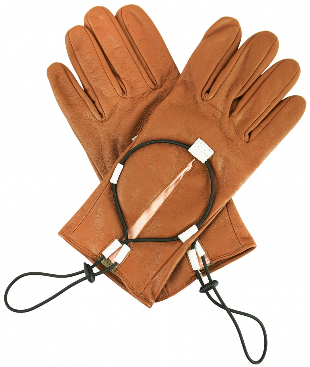 Artistide Collection Leather Gloves in Brown - Discounts on Artiside Collection at UAL