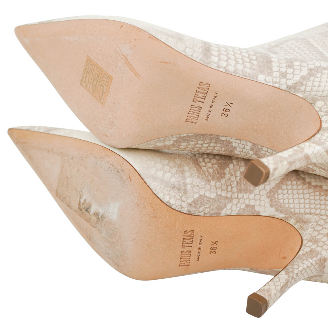 Paris Texas Nadia Boots in Seashell - Discounts on Paris Texas at UAL