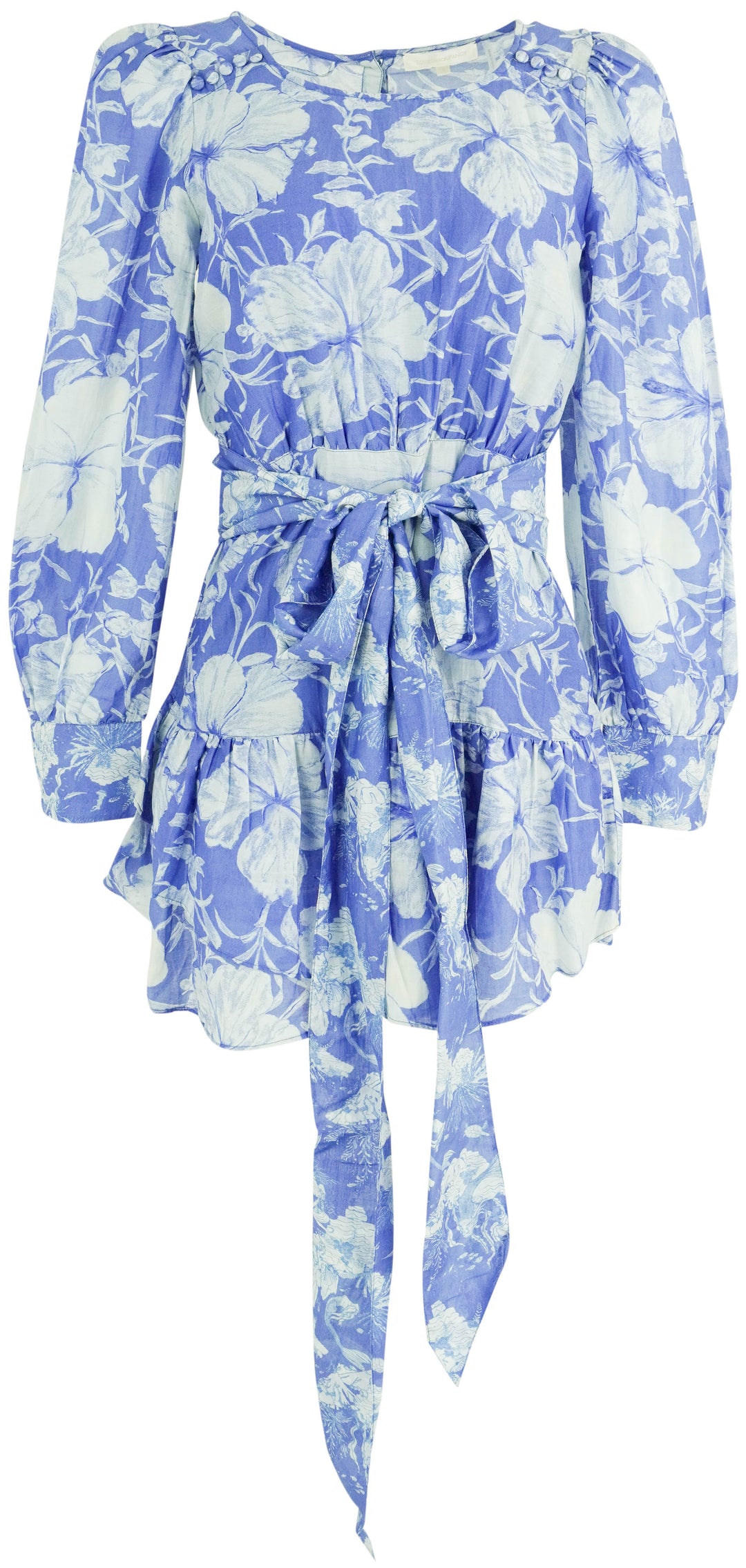 LoveShackFancy Teyana Dress in Salty Sea - Discounts on LoveShackFancy at UAL