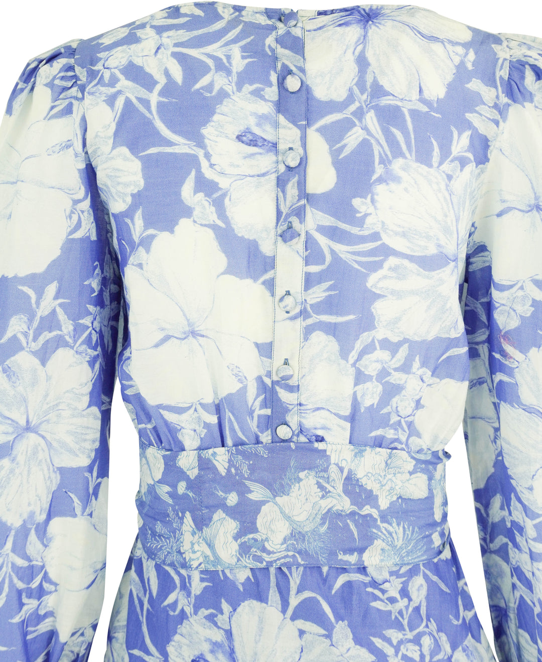 LoveShackFancy Teyana Dress in Salty Sea - Discounts on LoveShackFancy at UAL