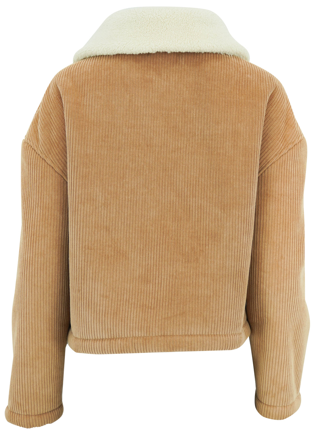 Naadam Faux Shearling Quarter Zip Jacket in Ginger Brown - Discounts on Naadam at UAL