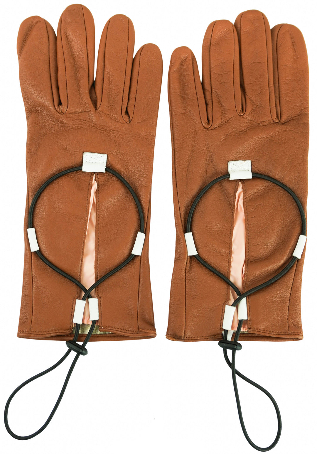 Artistide Collection Leather Gloves in Brown - Discounts on Artiside Collection at UAL