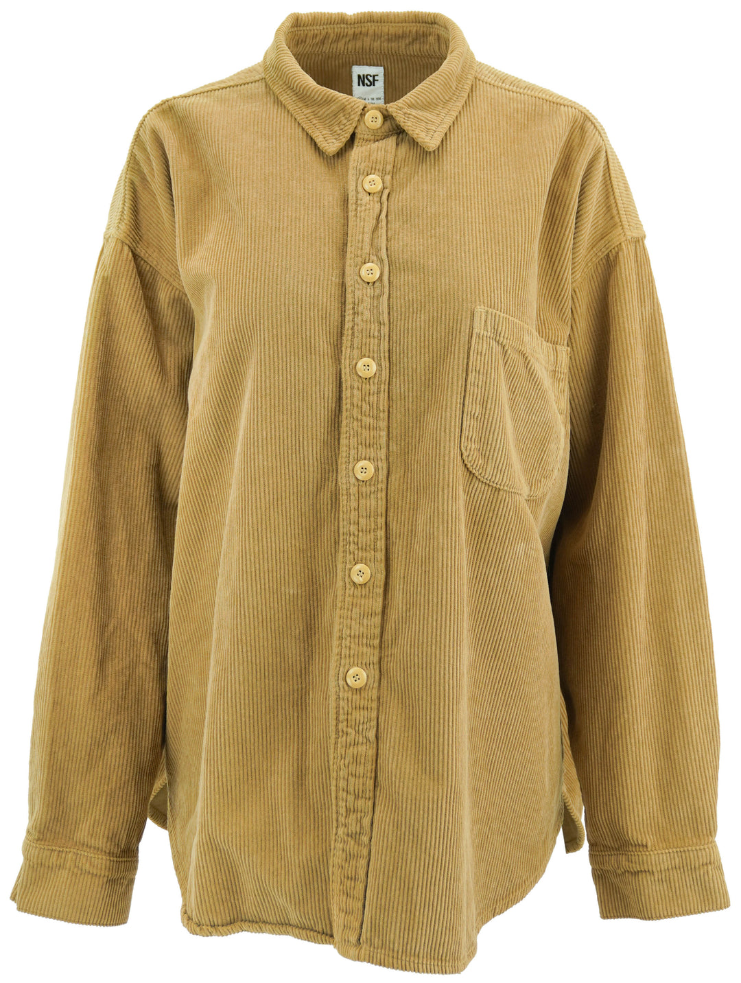 NSF Corduroy Shirt in Tan - Discounts on NSF at UAL