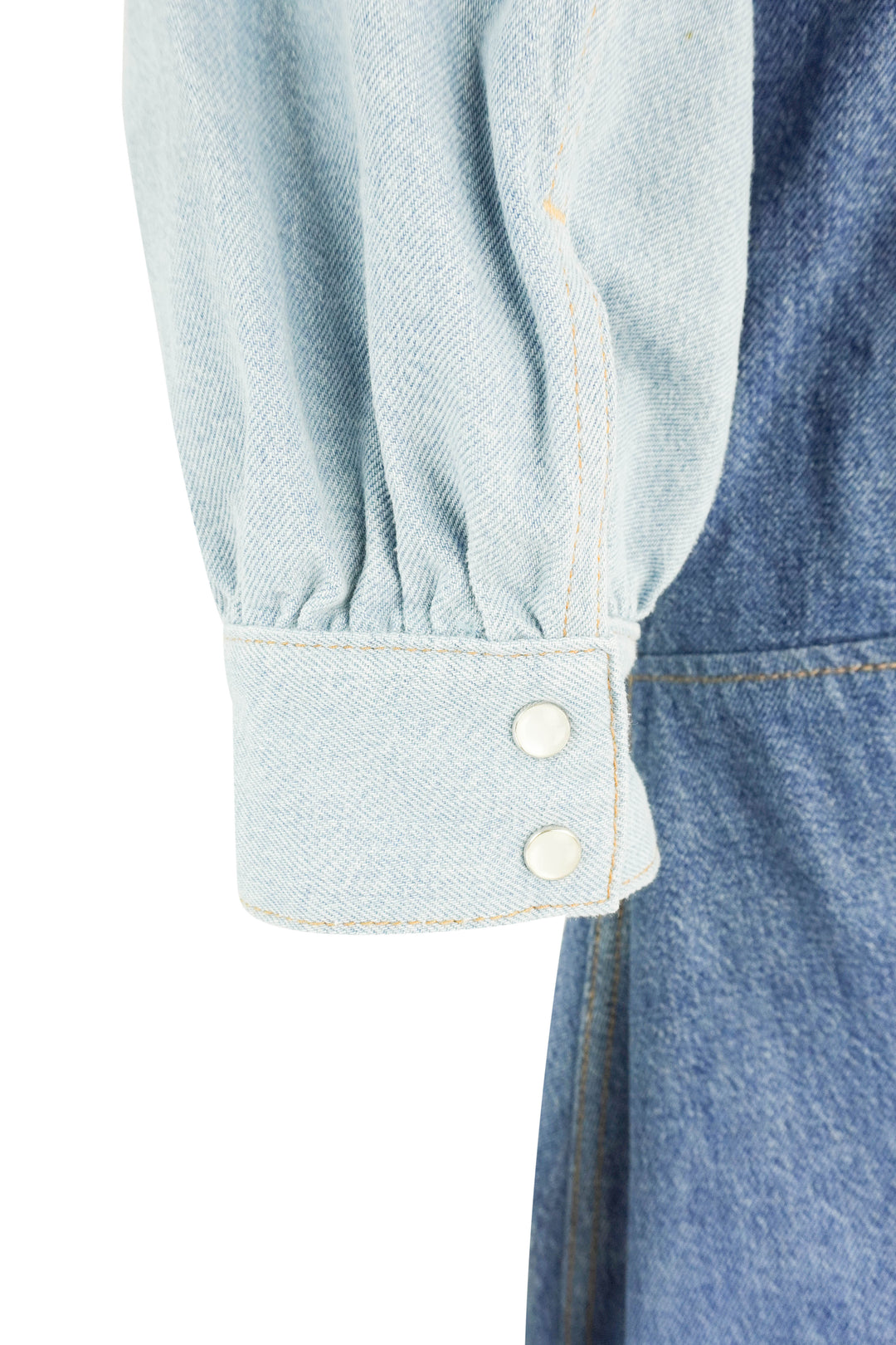 Ganni Patchwork Denim Dress - Discounts on Ganni at UAL