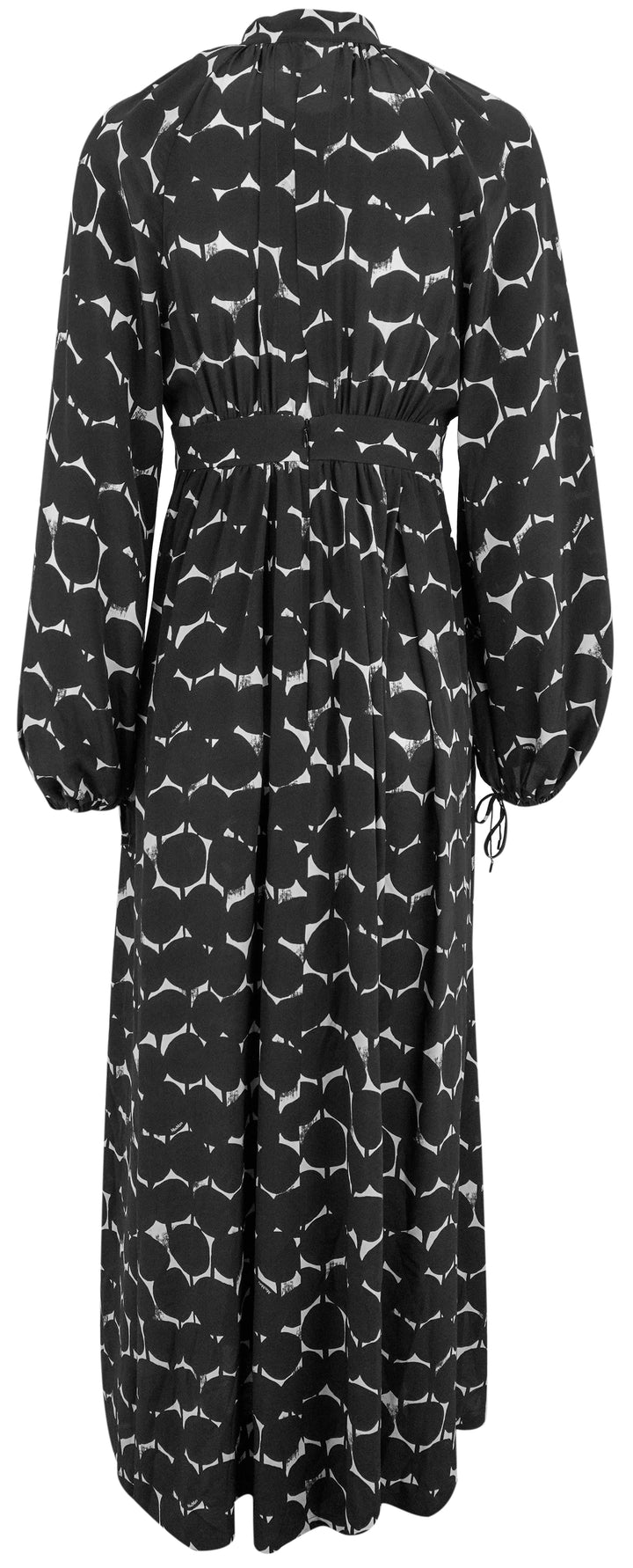 Max Mara Urbania Printed Silk Dress In Black - Discounts on Max Mara at UAL