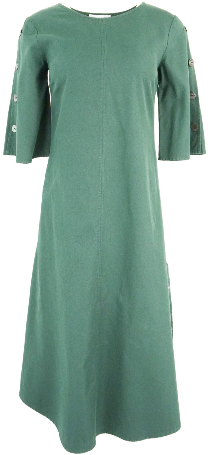 Merlette Falten Dress in Deep Forest - Discounts on Merlette at UAL