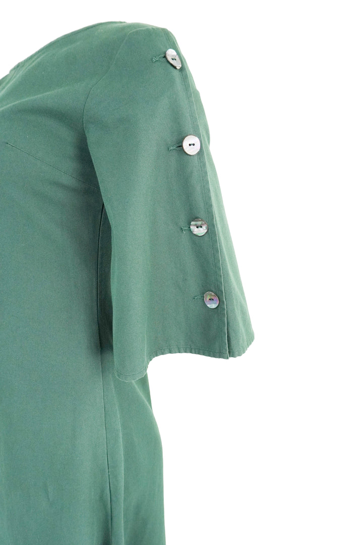 Merlette Falten Dress in Deep Forest - Discounts on Merlette at UAL