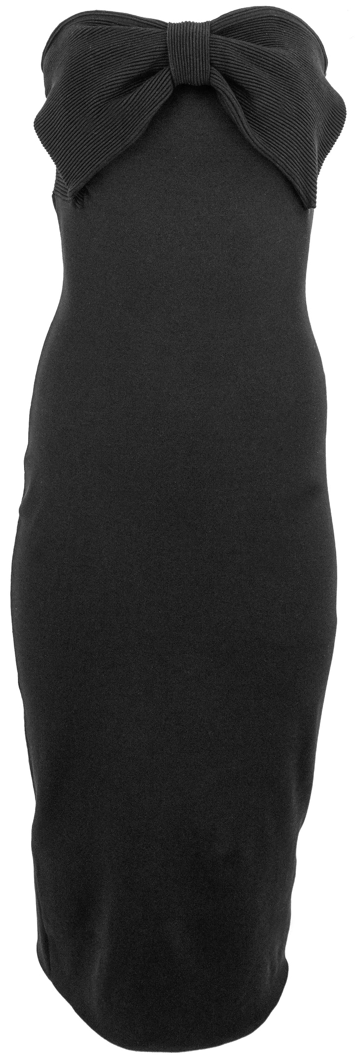 Chloe Strapless Bow Dress in Black - Discounts on Chloé at UAL