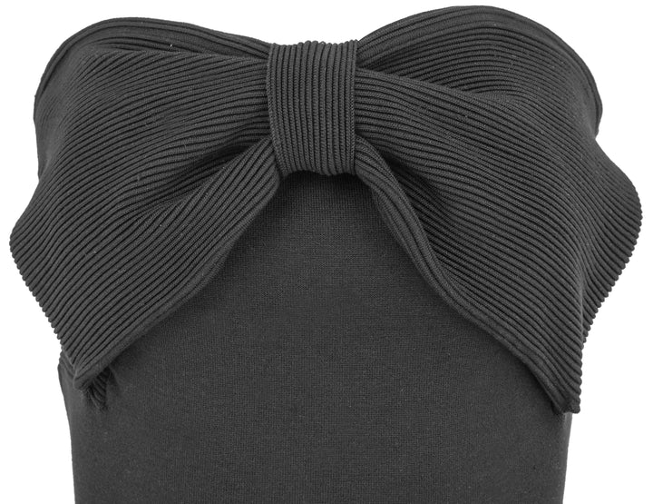 Chloe Strapless Bow Dress in Black - Discounts on Chloé at UAL