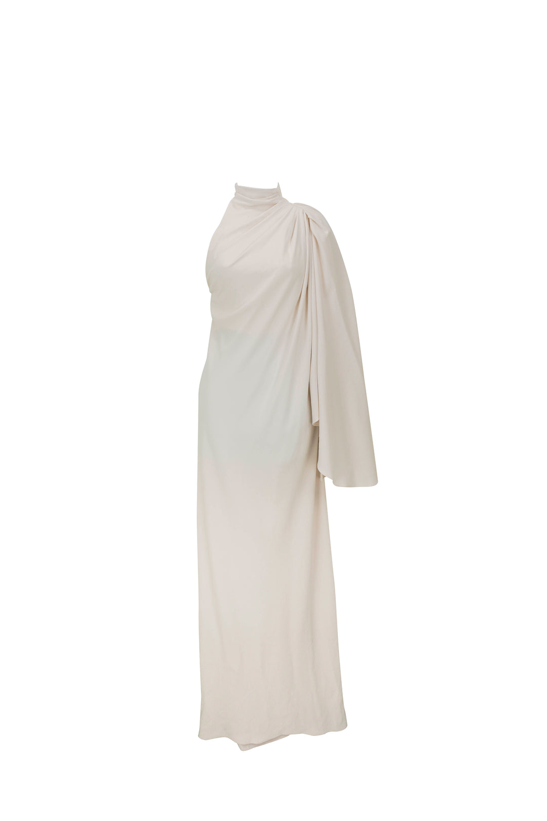 Zuhair Murad Cady One Shoulder Dress in Cream - Discounts on Zuhair Murad at UAL