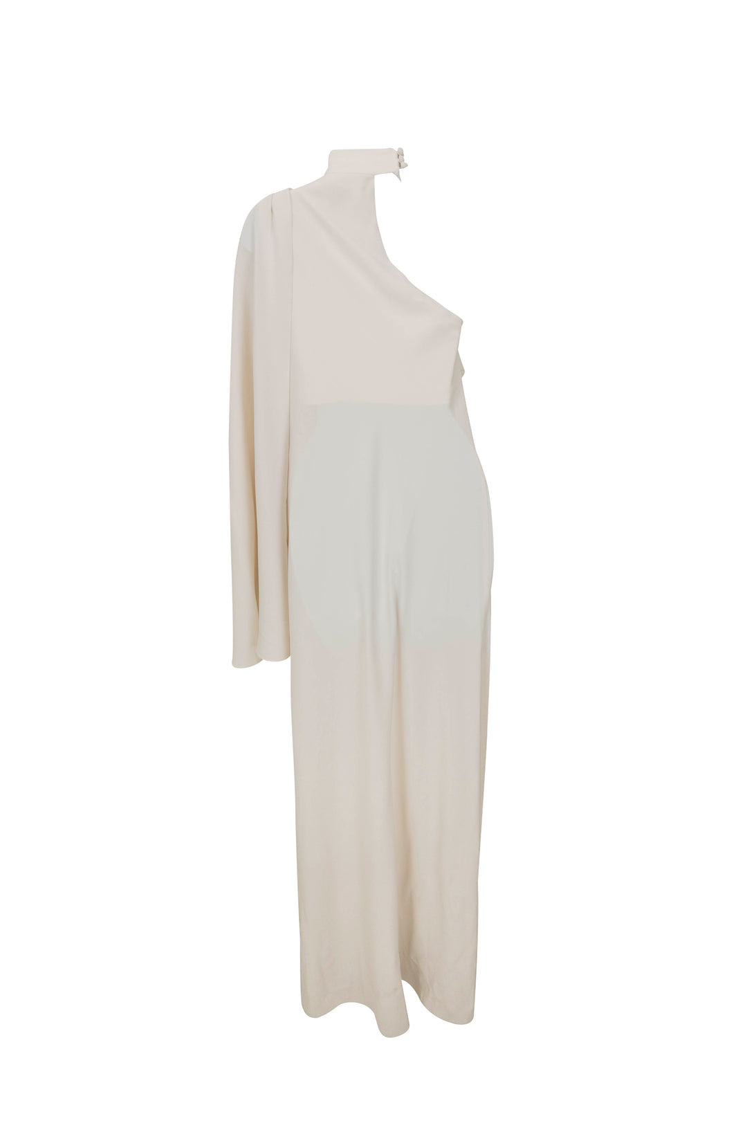 Zuhair Murad Cady One Shoulder Dress in Cream - Discounts on Zuhair Murad at UAL